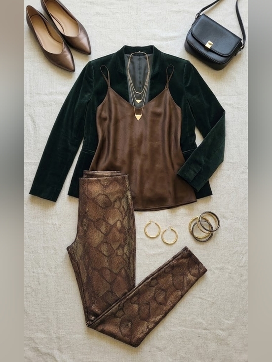 MOTHER Pants - 🤎NWOT Mother High Waisted Seamless Looker Ankle Python Print Leggings, Size 28